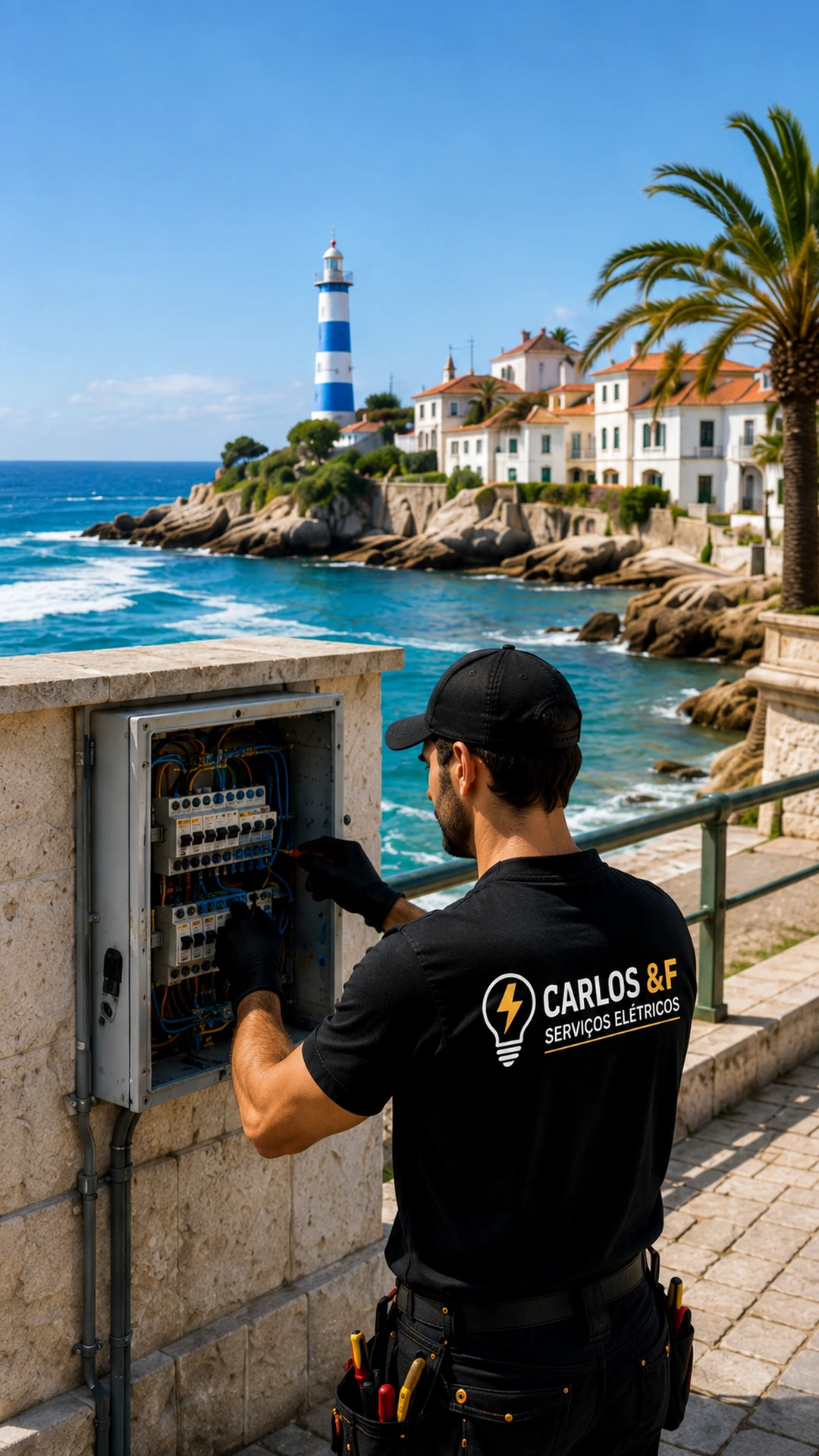 Eletricista em Cascais para avarias urgentes, reparações elétricas, instalações, quadros elétricos, manutenção e atendimento 24H.