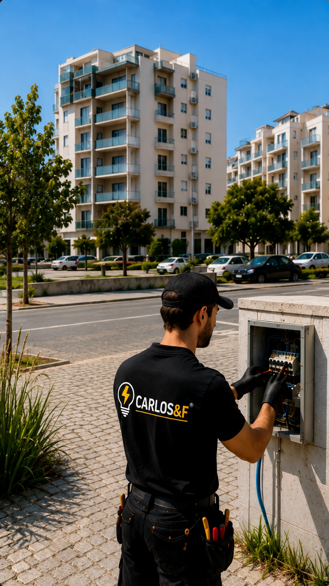 Eletricista em Odivelas para avarias urgentes, reparações elétricas, instalações, quadros elétricos, manutenção e atendimento 24H.